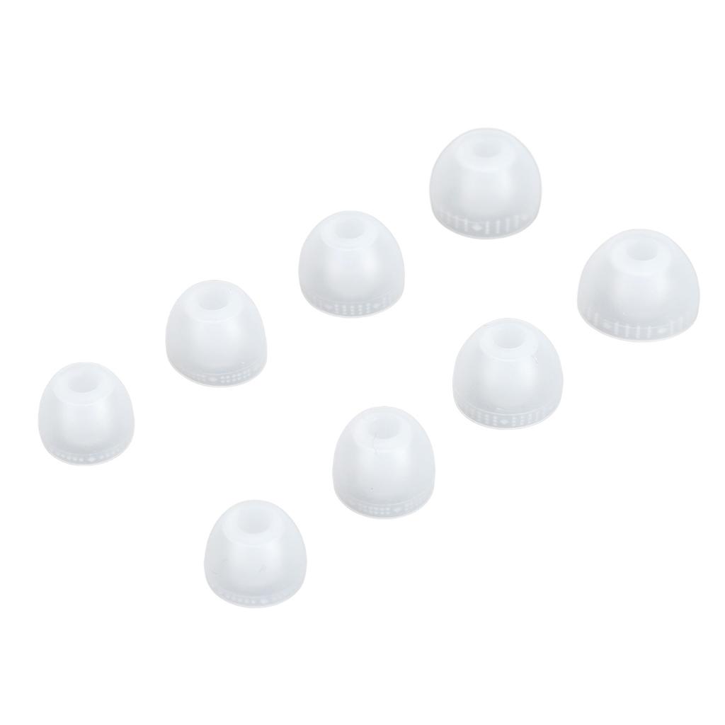 Replacement Earbuds Tips Silicone 4 Sizes Noise Cancelling Comfortable Ear Tips Ear Cap for Inner Hole 4.0‑5.5mm Earbuds
