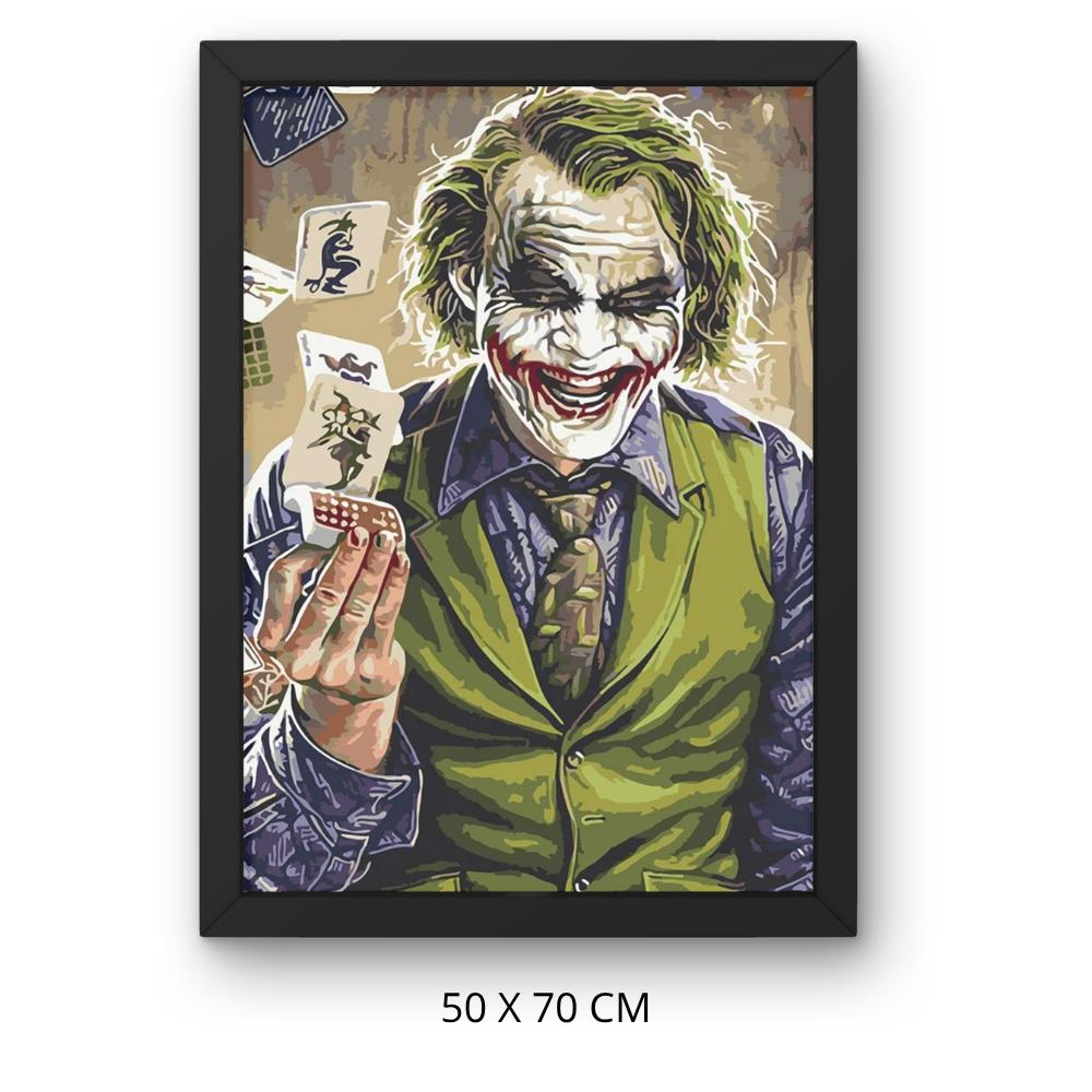 Paint by Numbers Picture with Frame Joker In a Vest 50x70 Cm