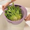 Double Layer Fruit Vegetable Washing Bowl Water-Filtering Basin Food Storage Container  Household