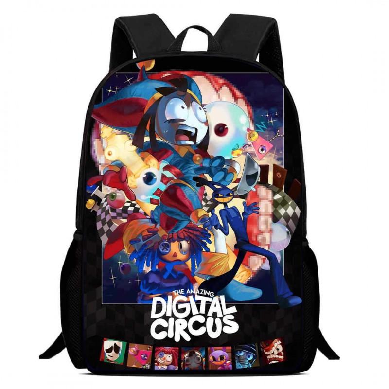 Kids Cartoon Backpack School Children 1-6 Grade Lightweight Ergonomic Oxford Fabric Bag With Printed Design