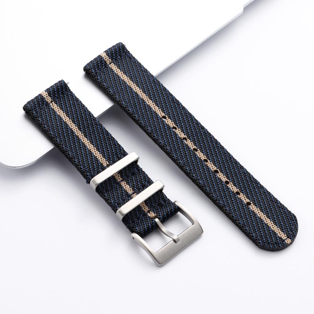 20mm 22mm Nylon Watch Band for Omega for Tudor Strap Woven Canvas Fabric Wristband Men's Military Sports Quick Release Bracelet