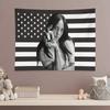 Arazzo Rosa Bandiera USA Billie Eilish, Decorazione Murale Artista Musicale, Arte Murale Cantante Pop per Stanza Universitaria e Camera da Letto, Idea Regalo Ragazza Cool