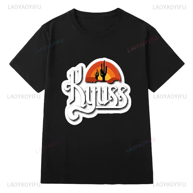 Unisex Women Camiseta Kyuss Bandas De Rock Art T Shirt Polyester Cheap Short Sleeve New in Tee&tops Hip Hop Streetwear Vintage Top
