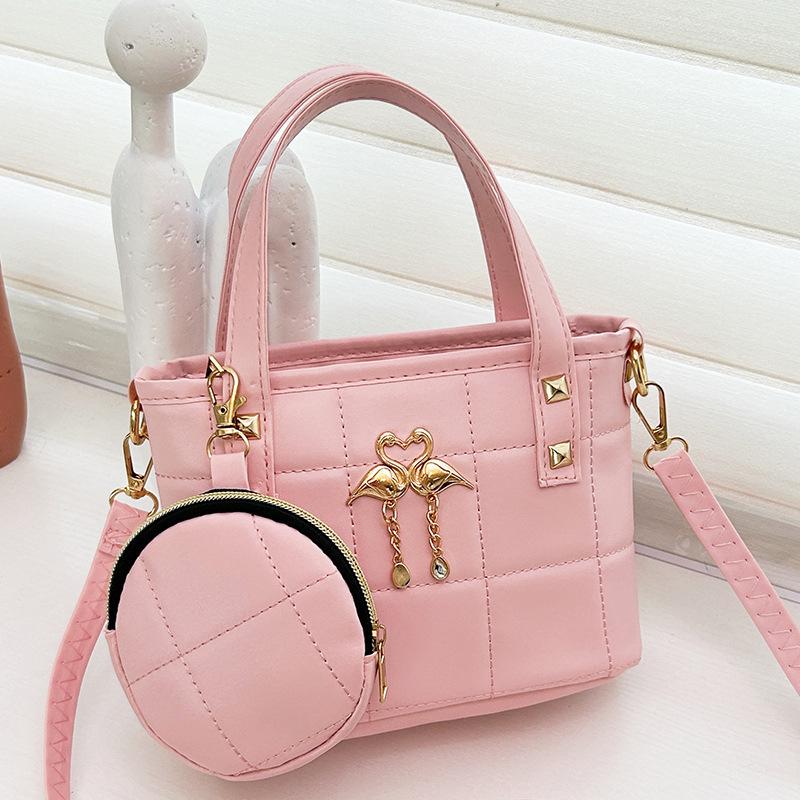 

Модная Универсальная Многофункциональная Тренд Классическая Простая Разноцветная Женская Сумка Сумка Через Плечо розовый