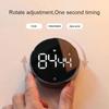 Digital Timer Magnetic Large LED Display Volume Adjustable Students Study Round Kitchen Countdown Cooking Baking Timer