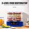 5 Layers Food Dehydrator Fruit Vegetables Herb Meat Dryer Food Electric Drying Machine DIY Pet Meat Snacks Temperature Control