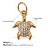 Diamond-Studded Dolphin & Starfish Stainless Steel Pendant - Cute Ocean Animal Jewelry Accessory