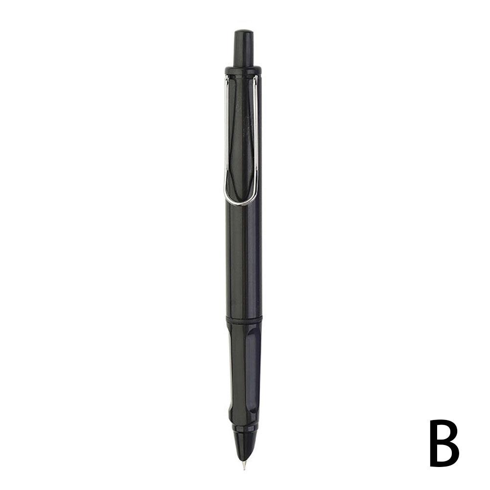 Fountain Pen Press Type Ink Pen Nib Converter Push Action Automatic Writing Pens Retractable Fountain Pen Office Stationery