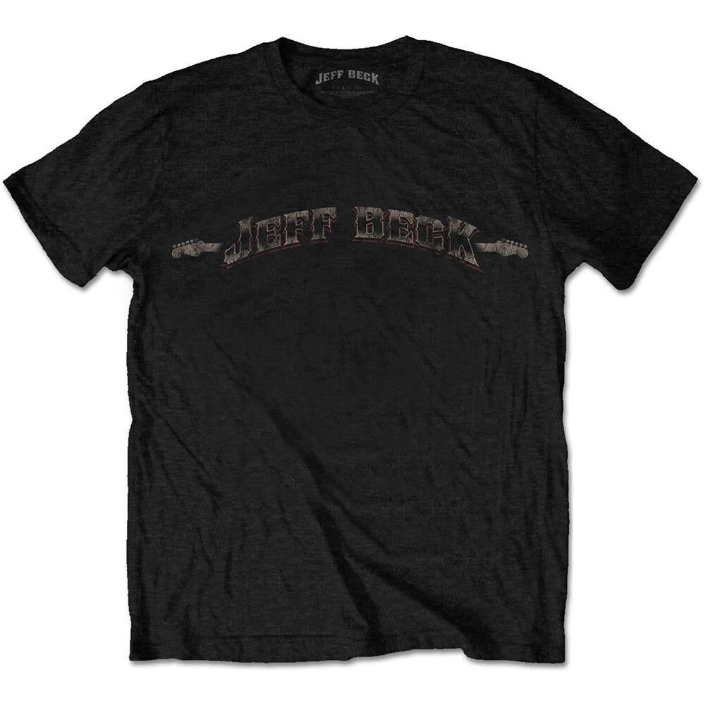 Jeff Beck Vintage Logo T-Shirt Black New S