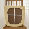 Simple Anti-slip Dining Chair Cover Soft Elastic Seat Cover Washable Thicken Fabric Chair Slipcover For Office Home Seats
