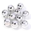 10pcs 16mm UV Print Xmas Acrylic Beads Christmas Beads Christmas Tree Snowflake Bell Beads For Jewelry Making Decoration Beads
