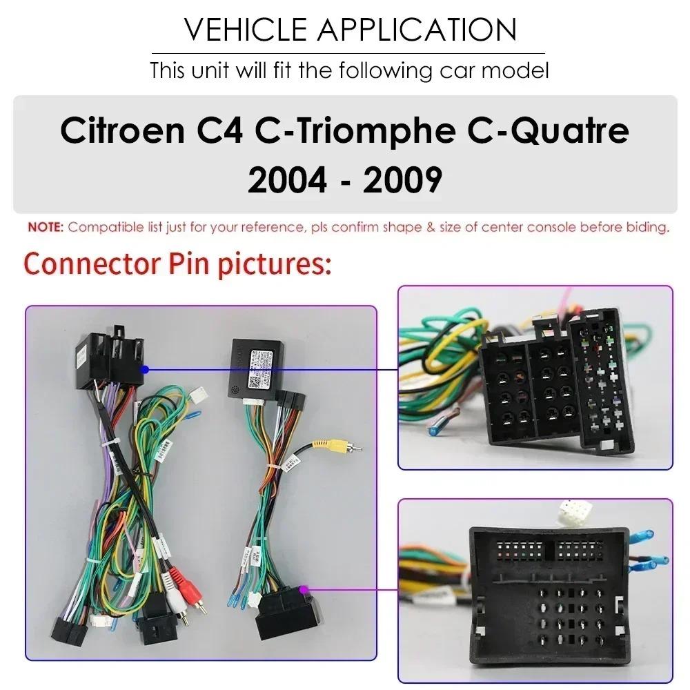 Ossuret Intelligent Car Radio Android for Citroen C4 C Triomphe C Quatre 2004-2009 Carplay Car Stereo Multimedia Video Player GPS 2din 7862 Audio