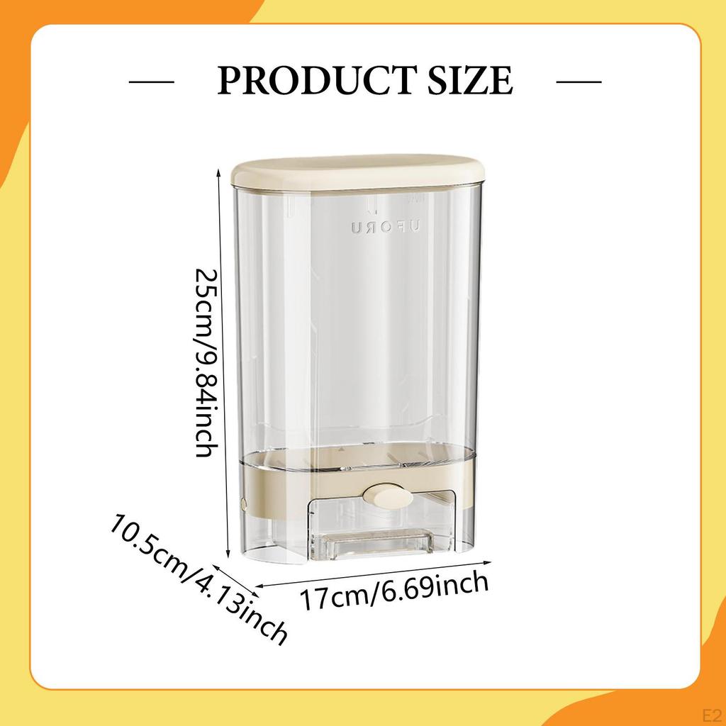Laundry Washing Powder Container Liquid Box with Lid for Pet Food Flour Snack Rice Nuts