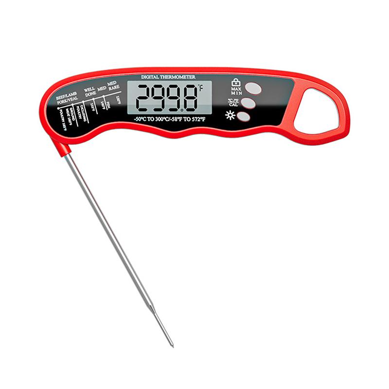 Instant Read Meat Digital Thermometer Waterproof With Backlight & Calibration For Kitchen Outdoor Cooking Bbq Grilling