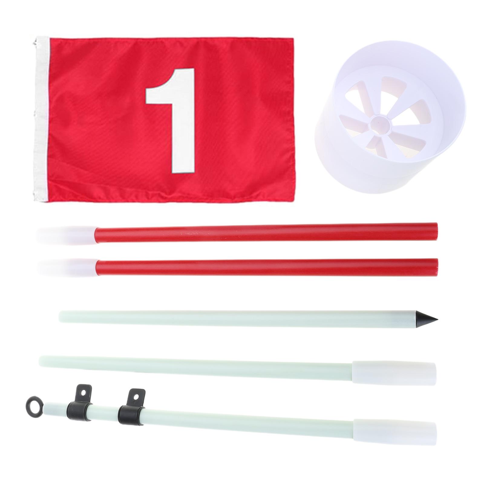 

Golfs Pin Flags Hole Cup set Golfs Putting Green Flags and Hole Cup Golfs Putting Green Flagstick Putting Green Flags for Yard 1