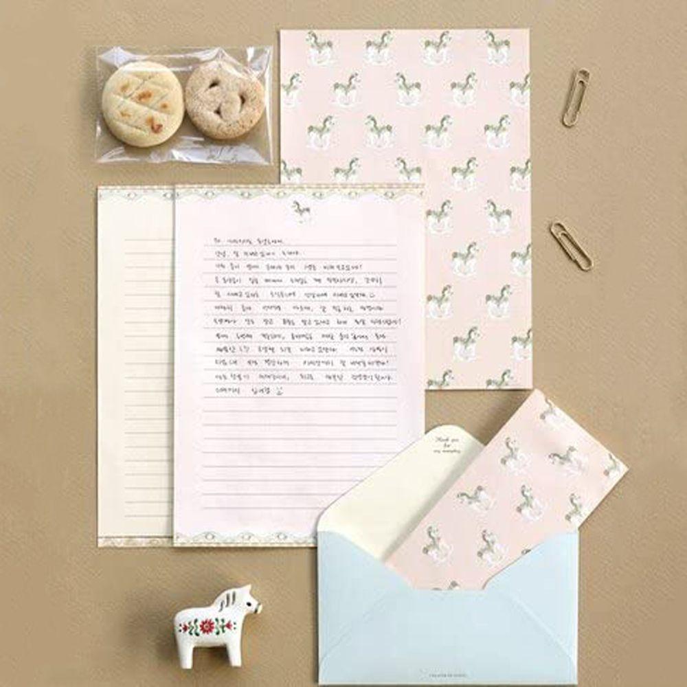 Envelope Beautiful Flower Cartoon Letter Pad Writing Paper Stationery Paper Envelope Letter Paper