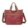 Women's Large Capacity Tote Bag Retro Student Crossbody Bag Canvas Shoulder Bag