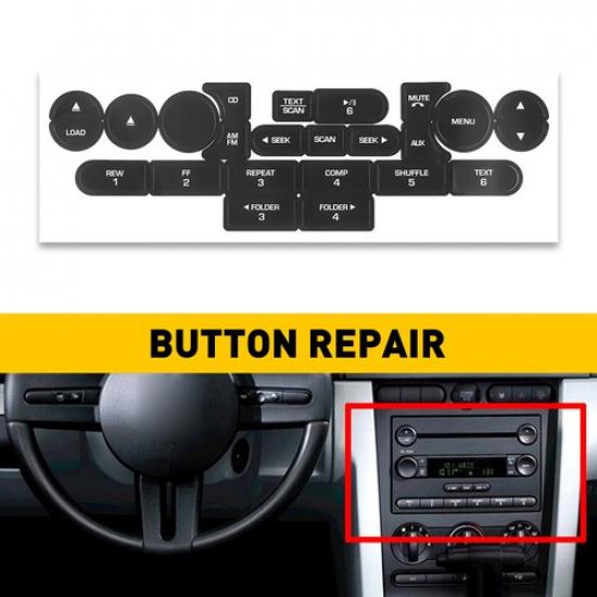 Replacement Radio Button Stickers For FORD MUSTANG 2005-2009