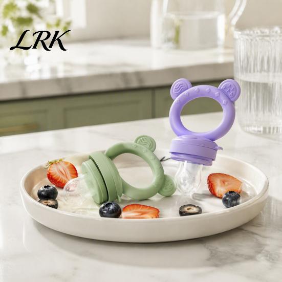 Baby Feeding Training Tool Silicone Fruit Feeder/Mold, Food Teething Relief Pacifier, Easy Pacifier to Hold Safe Chewer for Infants Travel Feeder