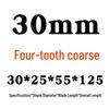 Yihai White Steel 4-Flute Wave-Tooth End Mill, 10mm, for Aluminum, Super Hard, Fine and Coarse Teeth, 11 Corrugations.