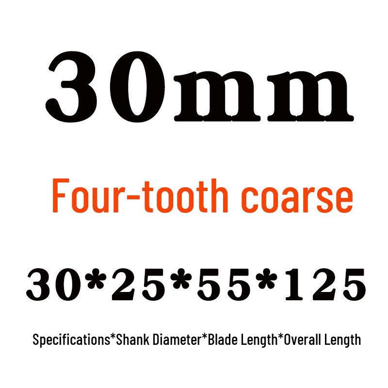 Yihai White Steel 4-Flute Wave-Tooth End Mill, 10mm, for Aluminum, Super Hard, Fine and Coarse Teeth, 11 Corrugations.