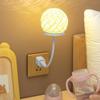 Remote Control Smart Voice-Activated Rattan Ball Night Light for Elderly, Children, Home, Dorms, and Students