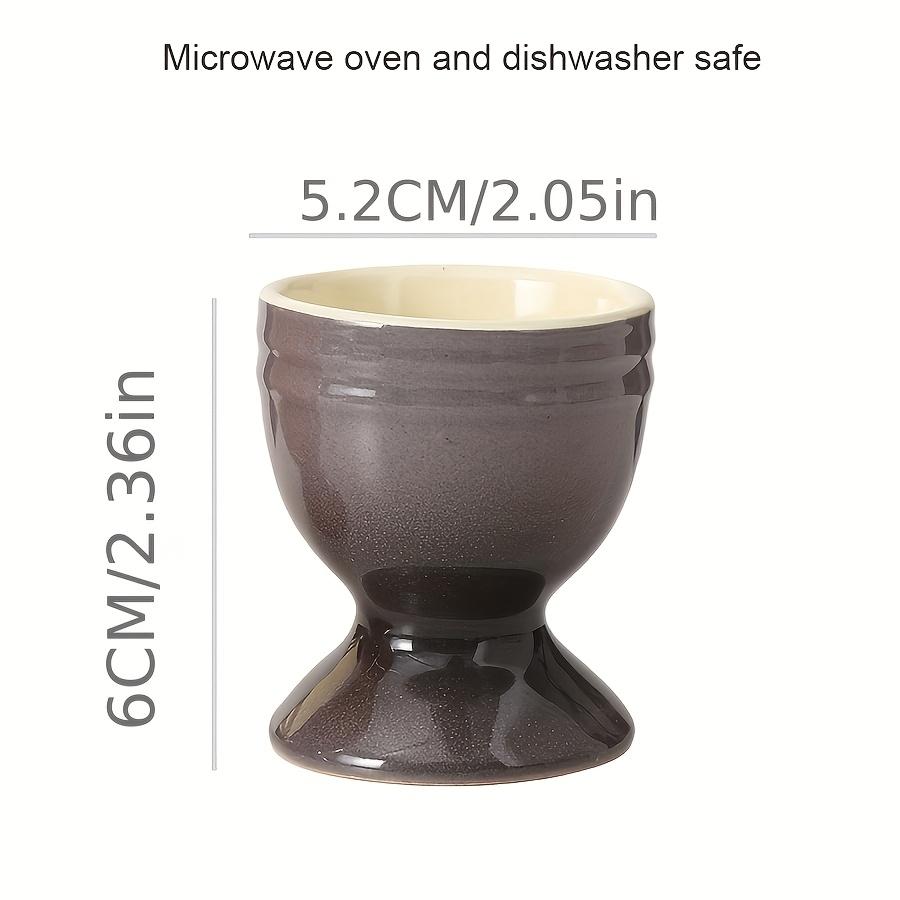 2/4/6pcs Ceramic Egg Cups Porcelain Colorful Egg Cups Stand Holder for Soft Boiled Eggs Breakfast Cooking Kitchen Egg Serving 2