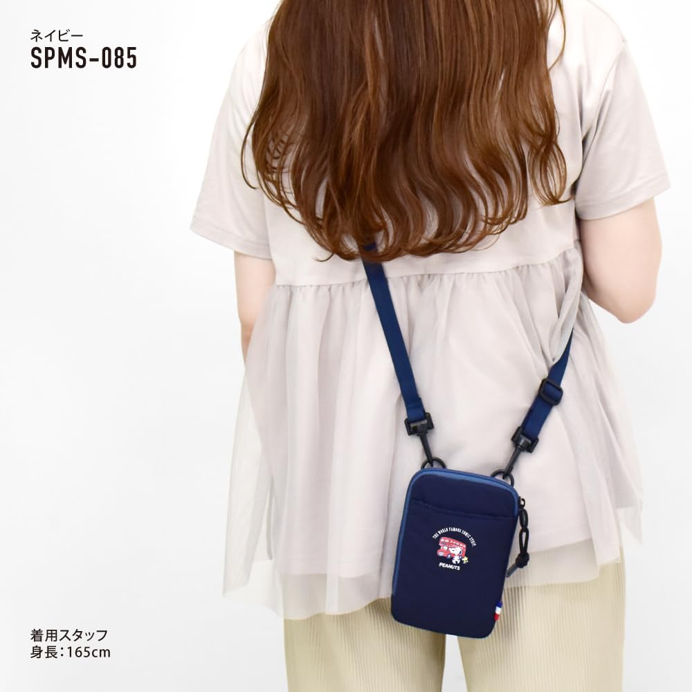 Snoopy Smartphone Shoulder Smartphone Mobile Phone Mini Bag for and Cute Character Navy Bag, Pouch, Bag, Women, Travel, Outings, Adults, Students,
