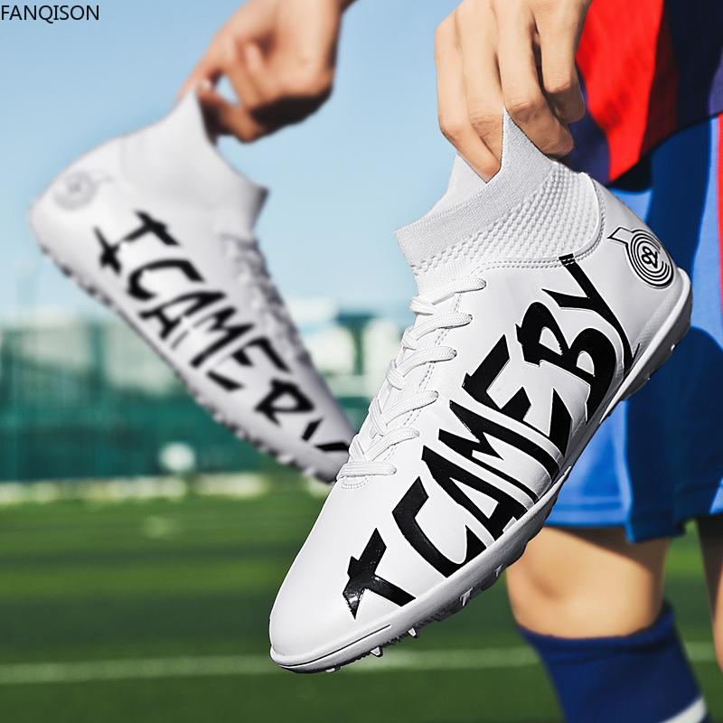 31-48 Cizme de fotbal pentru bărbați/femei, talpă moale din cauciuc, vârfuri scurte, gazon artificial, pentru competiții în interior, pantofi de fotbal profesioniști pentru copii