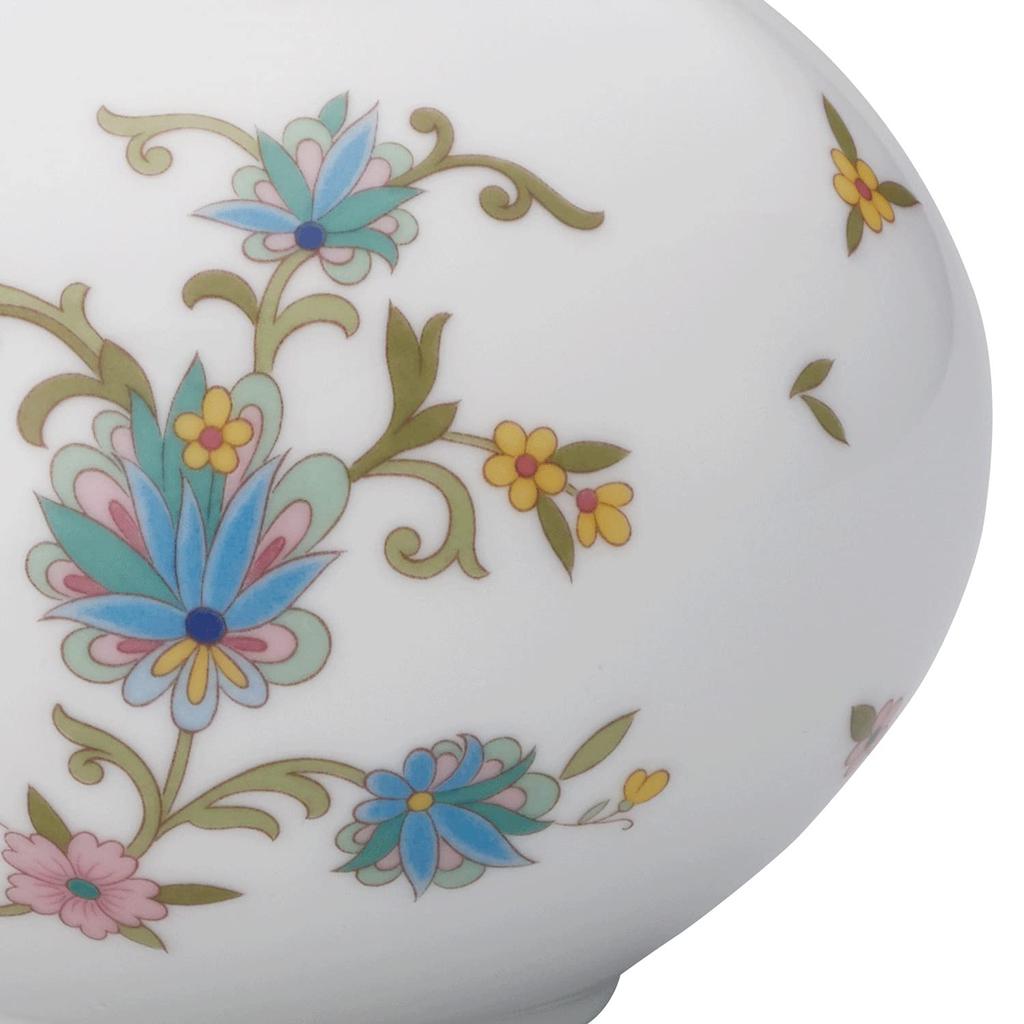 Noritake Yoshino Flower Vase, Approximately 9cm Tall and 9cm Diameter, White Bone China, 1 Piece, T53844/9983