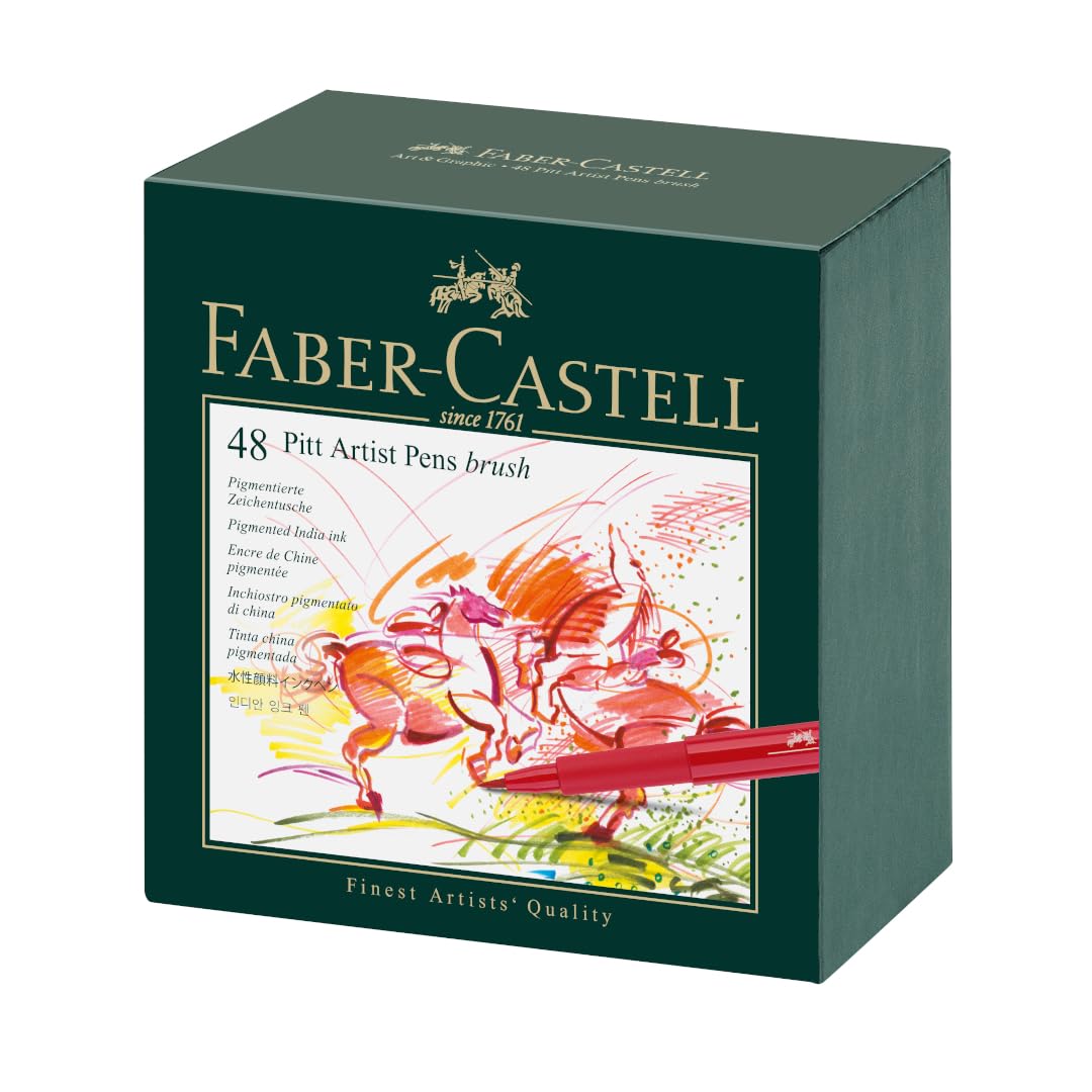 

PITT Artist Pen Studio Box 48 цветов набор Faber-Castell