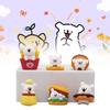 Maltese Theme 6pcs Afternoon Tea Decoration Toy Doll Models Pvc Material Gift