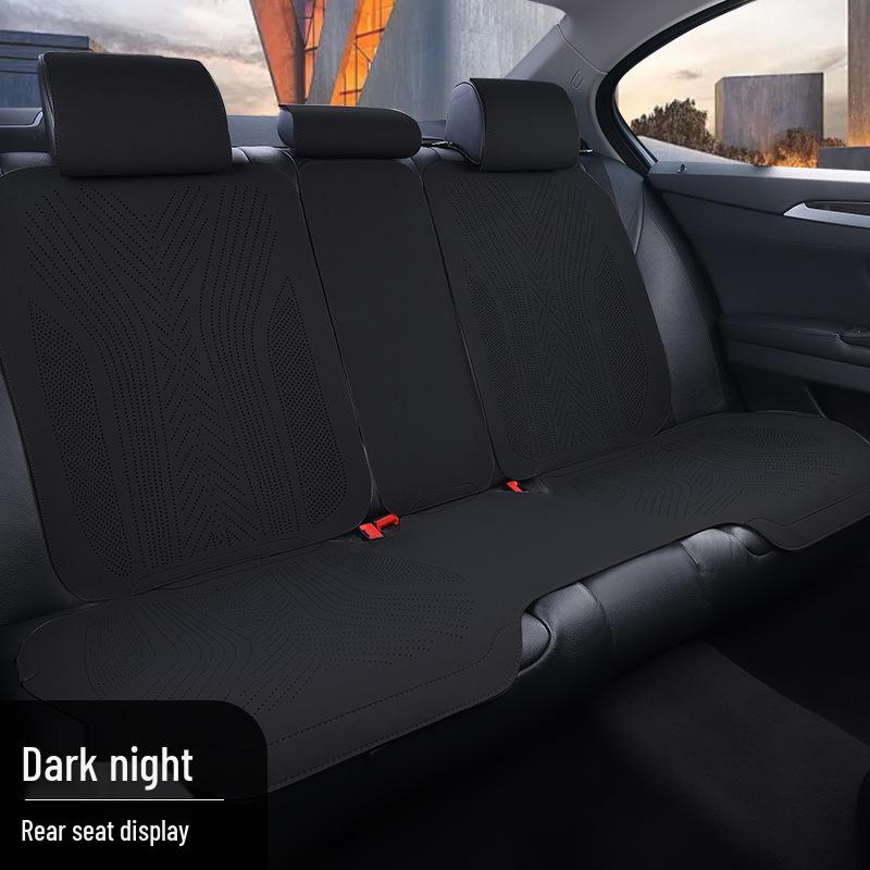 Universal Semi-Surround Suede Car Seat Cushion - All Seasons, Summer Cool, Small Waist Design 2025