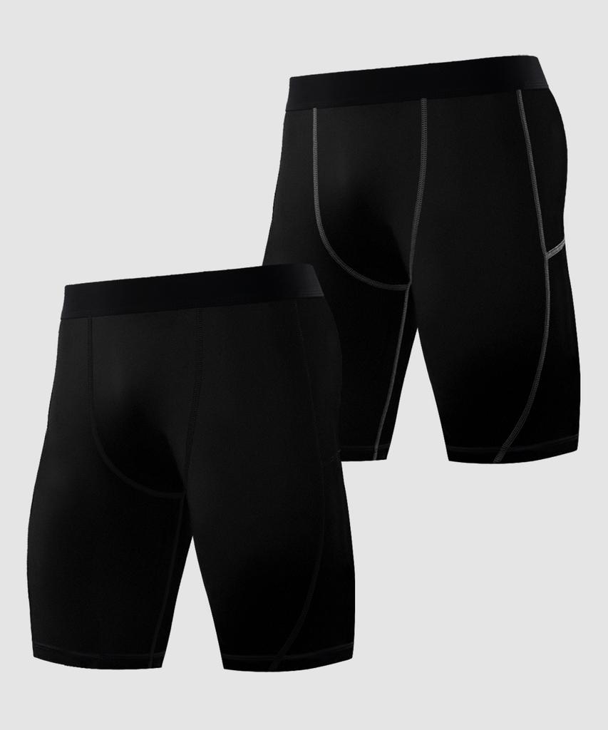 Armedes [2Pack] Functional Underlayer Baselayer Compression Techfit Shorts Ar-55 (7 Colors) (Type B)
