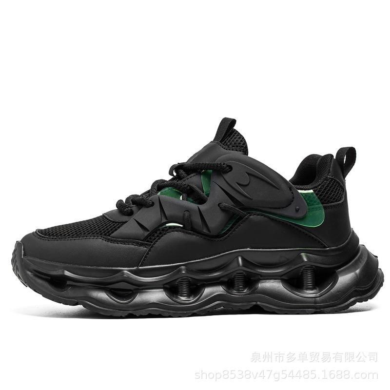 New Men's Thick-soled Heightening Dad Shoes Trendy Brand Leather Sports Shoes Live Air Cushion Outdoor Running Casual Men's Shoes