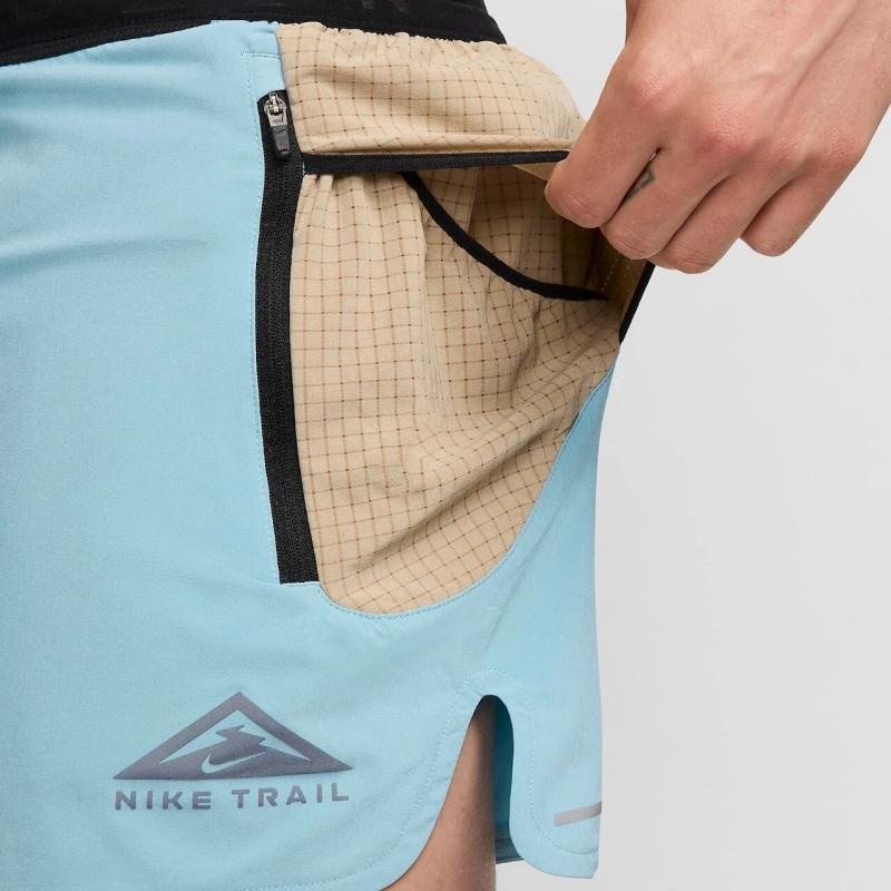 Nike Trail Second Sunrise Dri-FIT Outdoor Casual Elastic Waist Logo Print Sports Shorts Men Shorts Denim-Blue DV9311-464