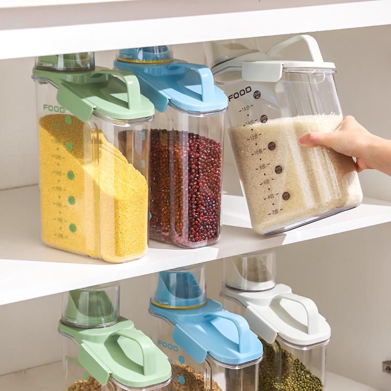 Sealed Kitchen Food Storage Container for Rice, Grains, and Cat Food