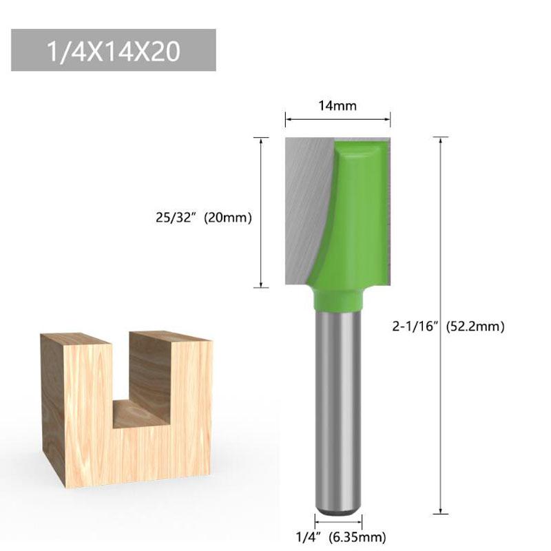 1 bucată 1/4 inch curăţare tijă inferioară Bit drept Router Bit Curat freză Freză Maşină de putere pentru prelucrarea lemnului