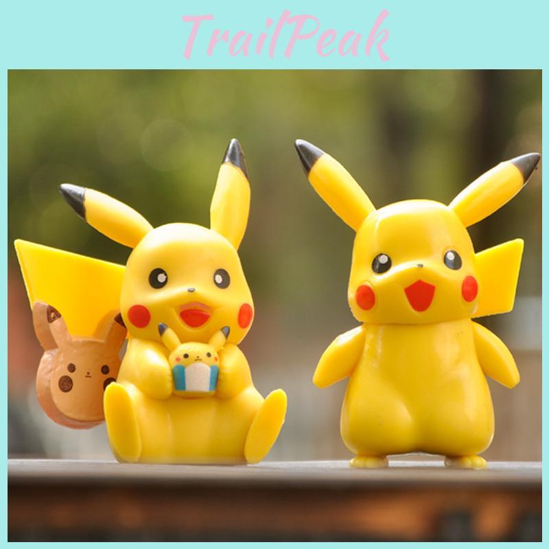 Pikachu Anime Figurines Childrens Toy Birthday Gift Desktop Collectibles Decor
