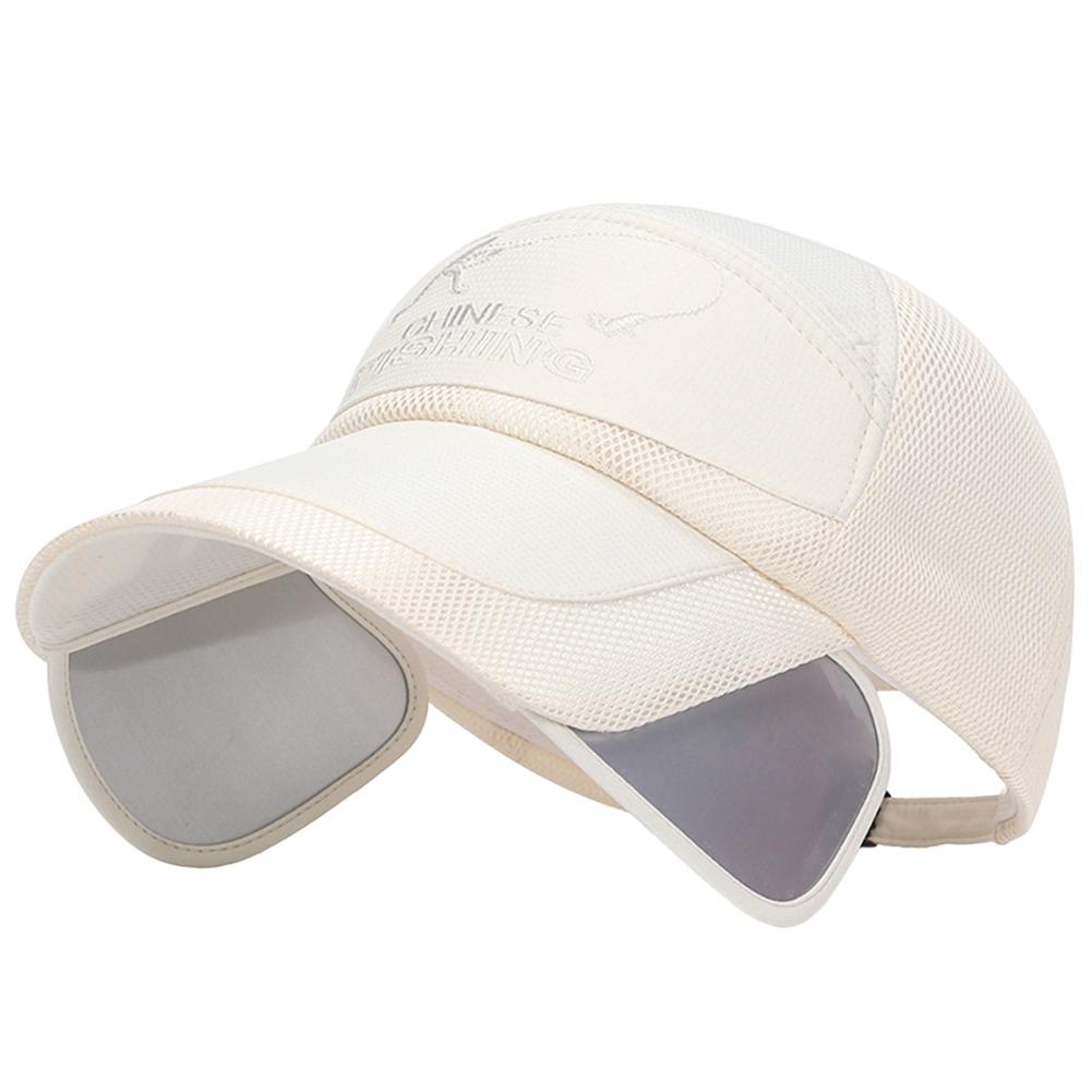Sun Hat Washable Men Hat Extended Brim Practical Summer Outdoor Fishing Baseball Sport Visor Cap
