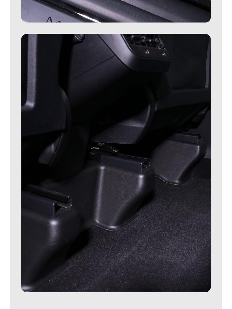 Tesla Model Y Rear Seat Rail Protector Set - Felt Guard Plates for Full Protection