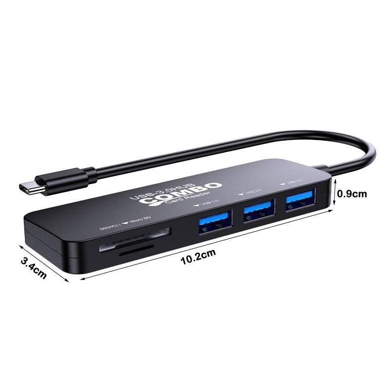 Model 2.0 USB Hub: Five-in-One Card Reader & High-Speed SD Transmission Dock for Mobile & Computer