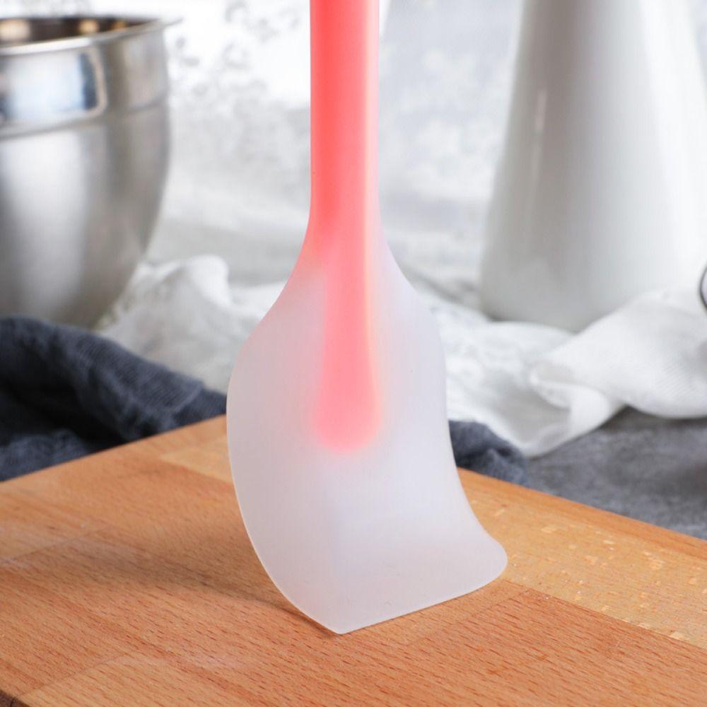 Long Handle Baking Spatula Translucent Cake Spatula Silicone Cream Spatula  Baking Stir Tools