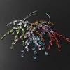 10/50pcs Artificial Plants Crystal Acrylic Water Droplet Wedding Bridal Bouquet Wreath Hairpin Diy Gift Festival Decor Accessory