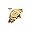 Nibosi Classic Men's Watch Gold Stainless Steel Analog Waterproof Casual with Date Display Metal Band