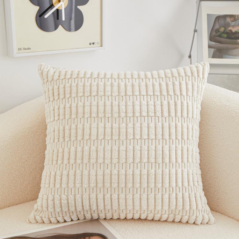 Polyester Short Plush Core Sofa Pillow Light Luxury High-end Cushion Bedside Pillow
