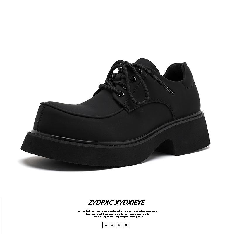 British Mickey Derby Shoes Men's Trend Fashion Casual Leather Shoes Fashion White Leather Shoes Men's Trend Shoes 57323-A