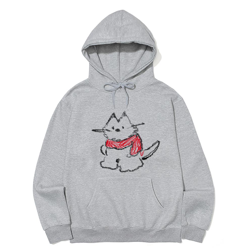 Cat With Red Scarf Hoodie_3 Color