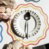 PU Leather Decorative Placemat Flower Shape Printed Dining Table Plate Mat  for Kitchen