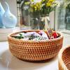 Hand-Woven Autumn Vine Snack Basket for Living Room or Table